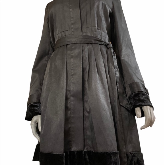 C2 studio satin jacket with velvet trim - Picture 7 of 11